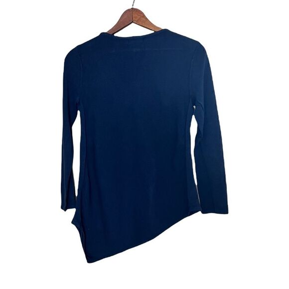 Alfani Petites Asymmetrical Crewneck Shirt - Picture 7 of 7